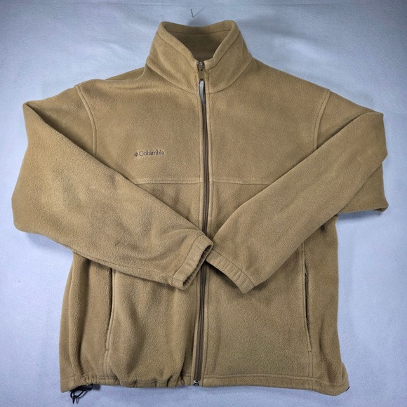 Columbia Other - Columbia Mens Steens Mountain Full Zip Fleece Jacket Tan Khaki Large WM6113